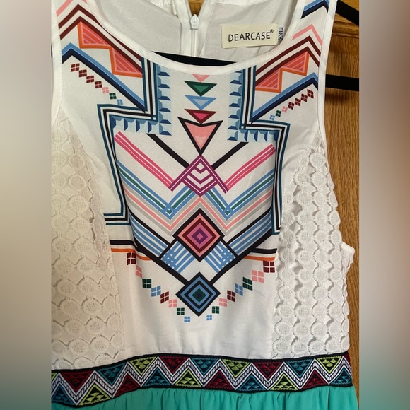 DEARCASE Multicolor Maxi Dress - size XXL - Picture 2 of 5